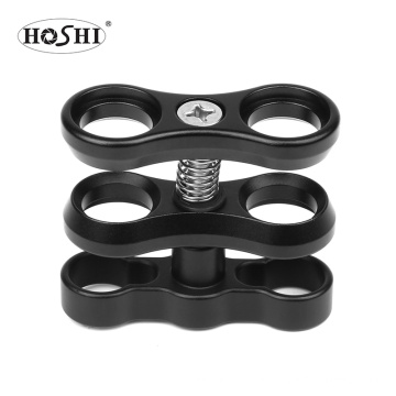 Hoshi Factory Aluminum Diving Lights Ball Butterfly Clip Arm Clamp Mount for GoPro Hero 7 6 5 Xiaom Yi 4k Sjcam Action Cameras